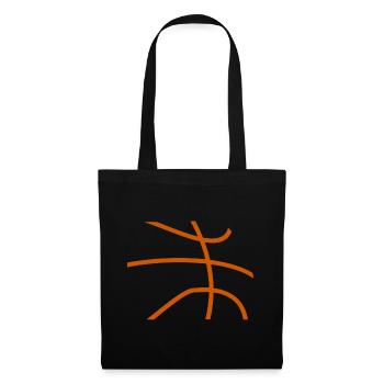 Basketball Basketballer - Stoffbeutel - Schwarz - Vorne