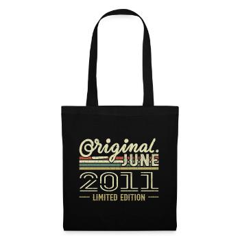 June 2011 Birthday June 2011 - Born in June 2011 - Tote Bag - black - Front