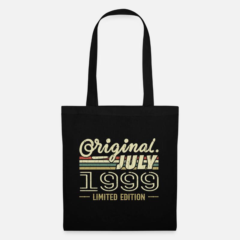 Juli 1999 Original Geburtstagsgeschenk 1999 - Stoffbeutel - Schwarz