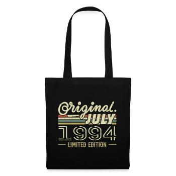Juli 1994 Original Geburtstagsgeschenk 1994 - Stoffbeutel - Schwarz - Vorne