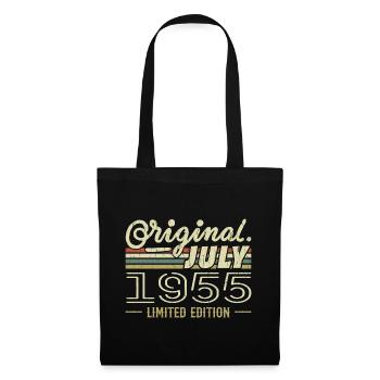Juli 1955 Original 1955 Geburtstagsgeschenk - Stoffbeutel - Schwarz - Vorne