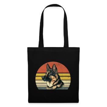 Retro Vintage German Shepherd GSD Dog Lover German - Tote Bag - black - Front