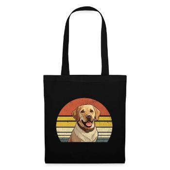 Retro Vintage Labrador Retriever Lab Dog Retriever - Tote Bag - black - Front