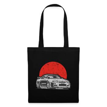 R34 Gift JDM Motorsport Japan Car - Tote Bag - black - Front