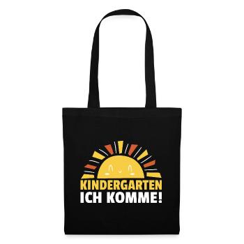 Kindergartenkind Kindergarten Start 2025 Sonne - Stoffbeutel - Schwarz - Vorne