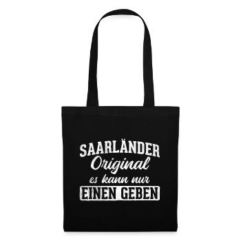 Saarland Saarbrücken - Stoffbeutel - Schwarz - Vorne