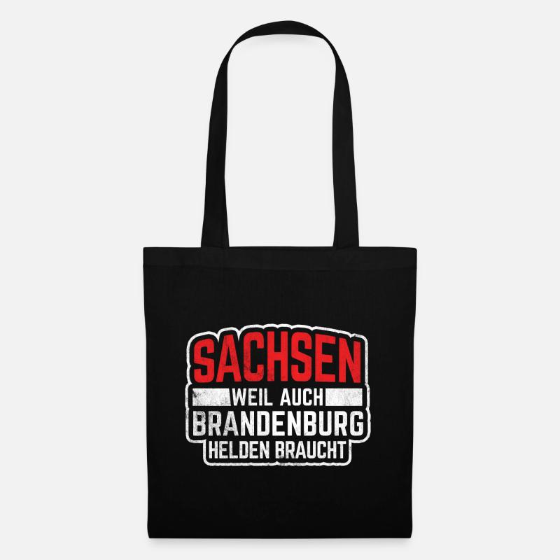 Sachsen Ostdeutschland Sächsisch - Stoffbeutel - Schwarz