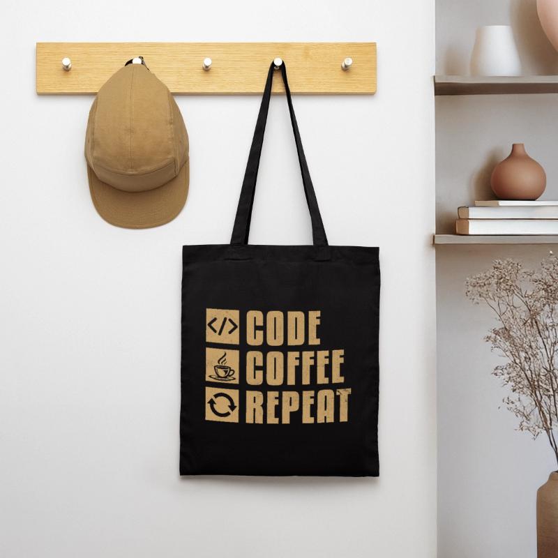 Kaffee-Codierung Programmierer Programmierer Entwickler Nerd Coff Stoffbeutel