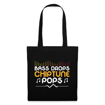 Chiptune Music Lover Groove zu den Bleeps und Bloo - Stoffbeutel - Schwarz - Vorne