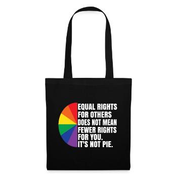Equal Rights For Others Does Not Mean Fewer Rights - Stoffbeutel - Schwarz - Vorne
