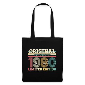 44ème Anniversaire Légende Octobre 1980 Vintage 80's - Sac en tissu - noir - Devant