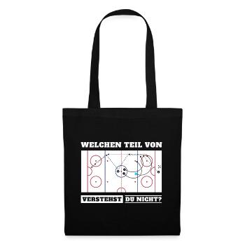 Eishockeyspiel Welchen Teil Von Eishockey Verstehs - Stoffbeutel - Schwarz - Vorne