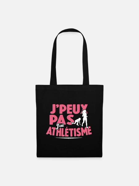 Je Peux Pas J'ai Athlétisme Cadeau De Sport - Sac en tissu - noir