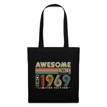 Grand depuis 1969 Vintage anniversaire rétro - Sac en tissu - noir - Devant