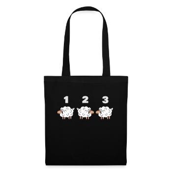 Sheep Count Sheep Shepherd Shepherd Wool Lamb - Tote Bag - black - Front