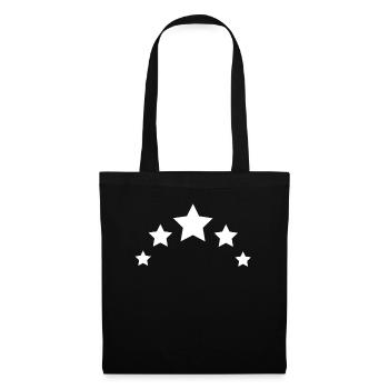 Étoiles - Sac en tissu - noir - Devant