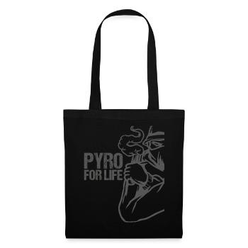 Pyro pour la vie Pyromane feux d’artifice - Sac en tissu - noir - Devant