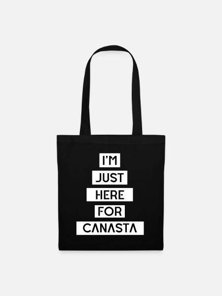 Funny canasta | Canasta lover | Canasta player - Tote Bag - black