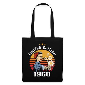 Rétro Année de naissance 1960 Vintage Anniversaire 1960 - Sac en tissu - noir - Devant