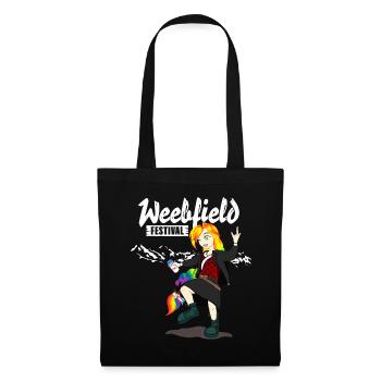 Weebfield Festival schwarz - Stoffbeutel - Schwarz - Vorne