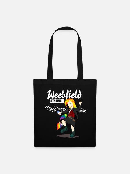 Weebfield Festival schwarz - Stoffbeutel - Schwarz