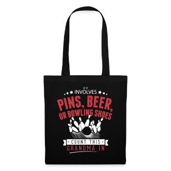 Count Me In Bowling - Tote Bag - black - Front