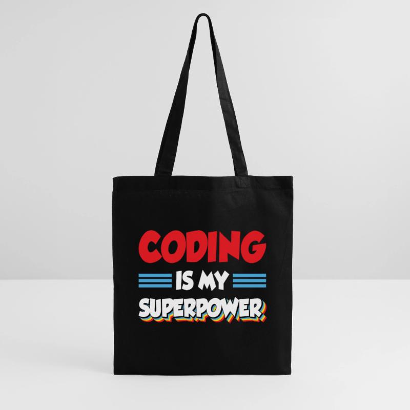 Coding Is My Superpower Programming Coder Computer Stoffbeutel