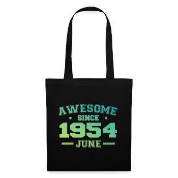 June 1954 Birthday Year 1954 June Gift 1954 - Tote Bag - black - Front