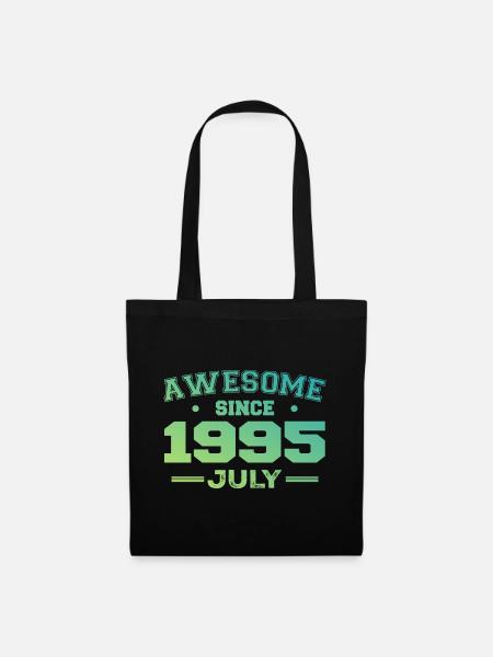 July 1995 Birthday Party July 1995 Retro - Tote Bag - black