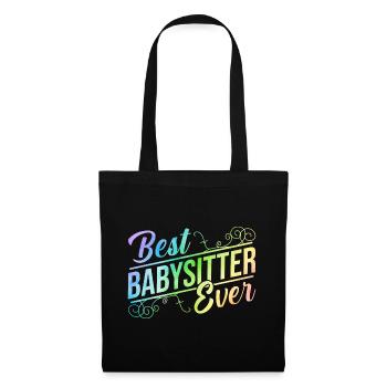 Best Babysitter Ever Daycare Provider Babysitting - Stoffbeutel - Schwarz - Vorne