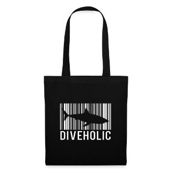 Diving shark divers - Tote Bag - black - Front