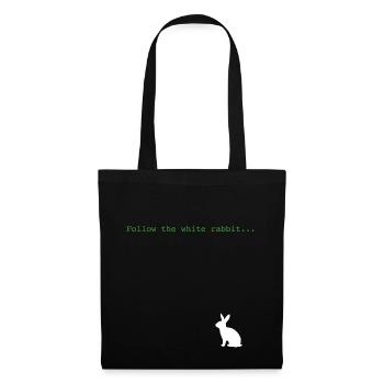 Follow the rabbit - Tote Bag - black - Front