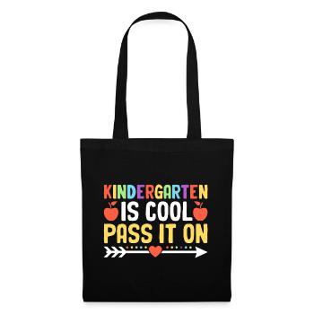 Kindergarten Is Cool Pass It On School Teacher - Tote Bag - black - Front