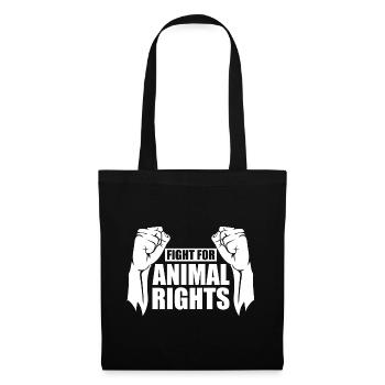 FIGHT FOR ANIMAL RIGHTS - Tote Bag - black - Front