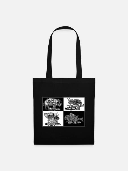 Tiere SteamPunk AnimalPunk - Stoffbeutel - Schwarz
