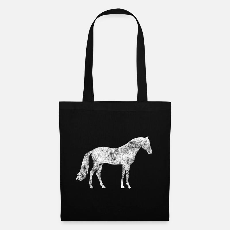 Chevaux - Sac en tissu - noir