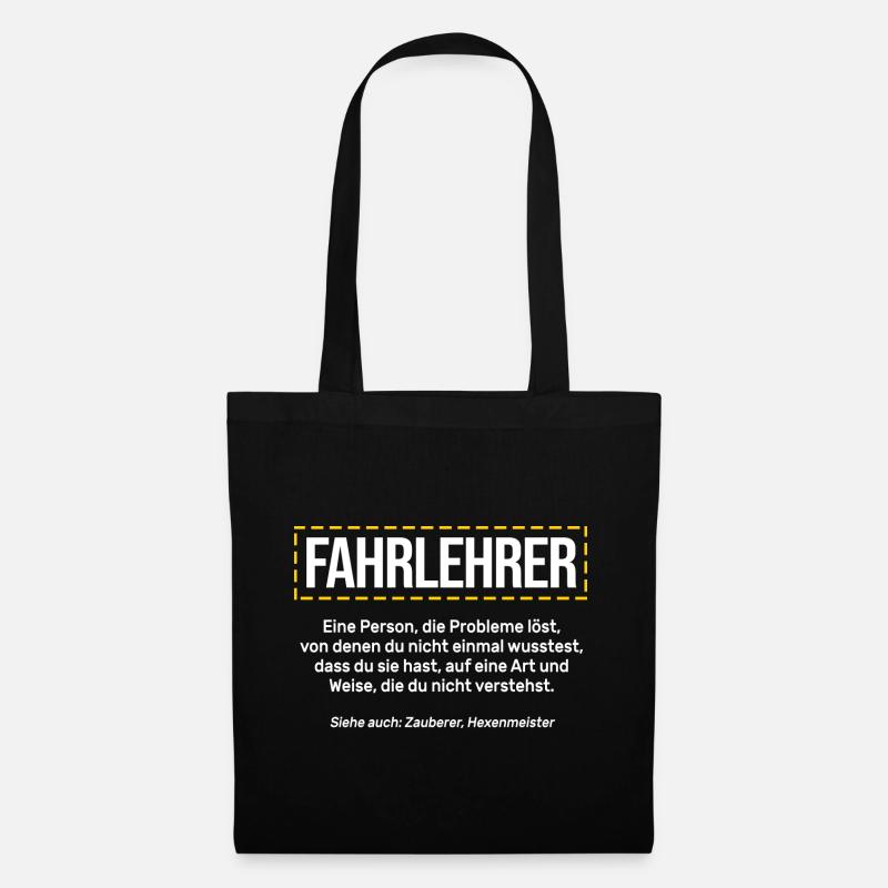 Fahrlehrer Führerschein - Stoffbeutel - Schwarz