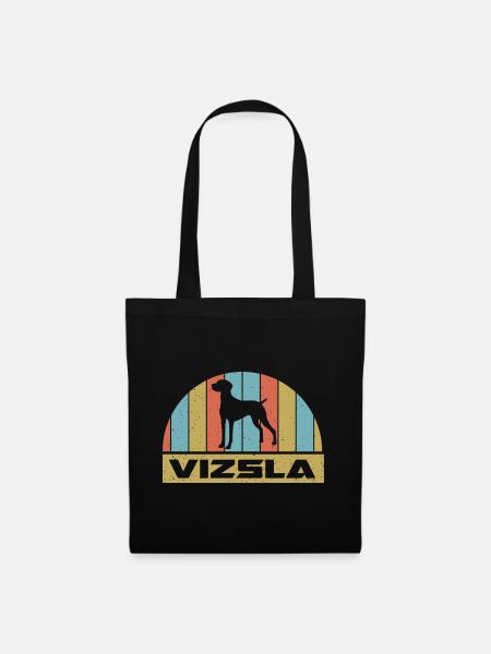 Vizsla vintage Kurzhaarige Ungarische - Stoffbeutel - Schwarz