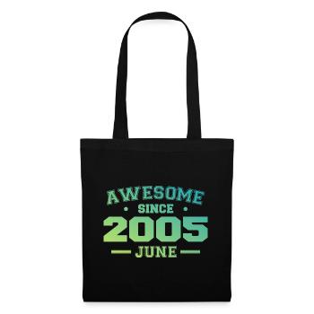 June 2005 Birthday Year 2005 June Gift 2005 - Tote Bag - black - Front