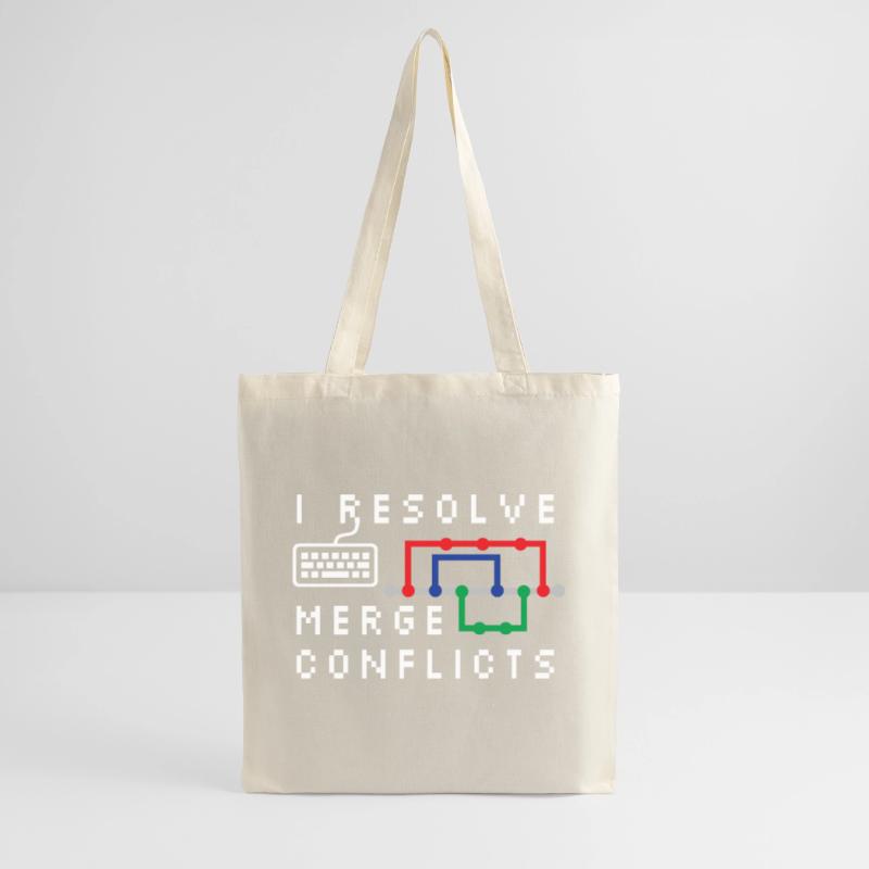 I Resolve Merge Conflicts Coding Programming Devel Stoffbeutel