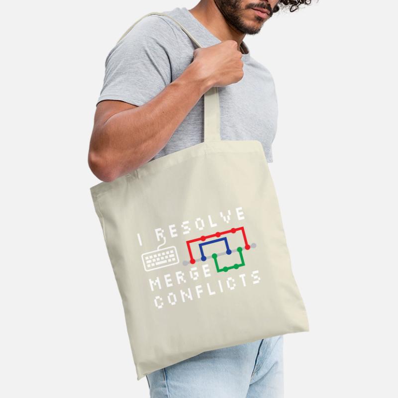 I Resolve Merge Conflicts Coding Programming Devel Stoffbeutel