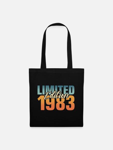 40. Geburtstag 1983 Jahrgang 40 Jahre - Stoffbeutel - Schwarz