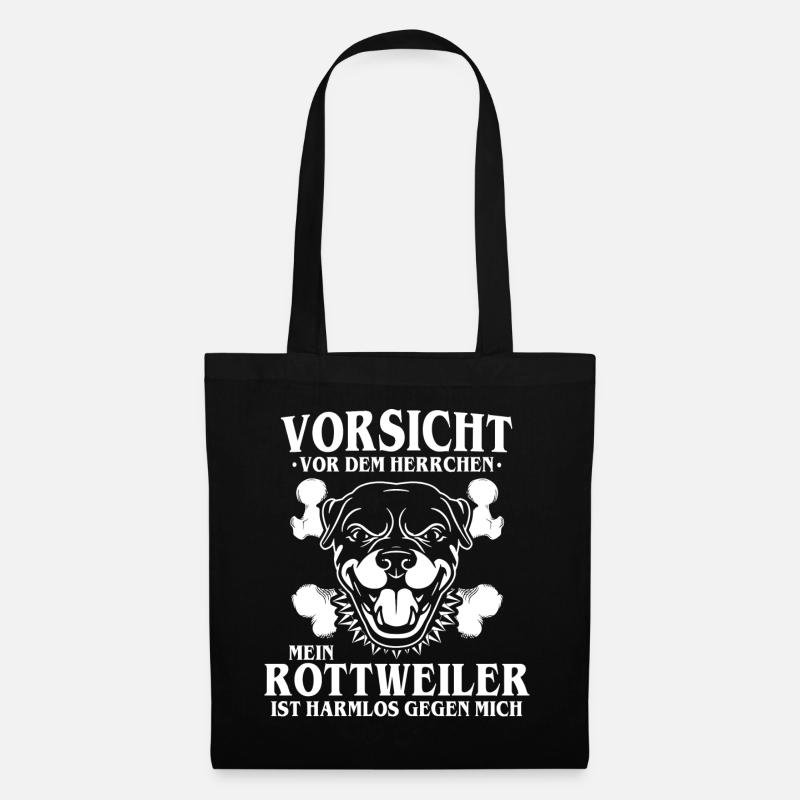 ROTTWEILER HERRCHEN - Stoffbeutel - Schwarz
