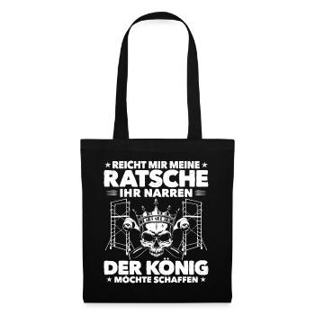 Gerüstbauer Gerüstbau Gerüster Geschenk - Stoffbeutel - Schwarz - Vorne