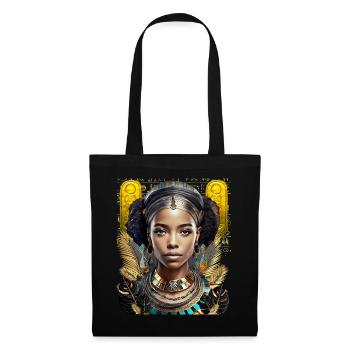 Femme forte égyptienne noire - Sac en tissu - noir - Devant
