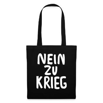 NO TO WAR - YES PEACE - Tote Bag - black - Front