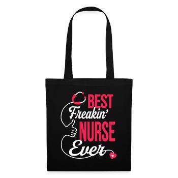 Best Freakin Nurse Ever - Tote Bag - black - Front