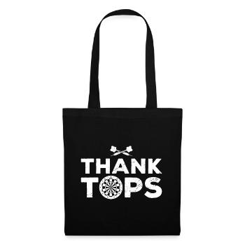Thank Tops Dart Player Darts Dartboard Bullseye Tr - Tote Bag - black - Front