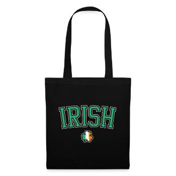 Fête de la Saint-Patrick Irlandais Kleeblatt Shamrock - Sac en tissu - noir - Devant