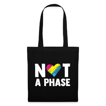 Not A Phase Gay Bisexual Pride Rainbow Lgbtq Diver - Stoffbeutel - Schwarz - Vorne